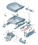 New Vw Golf 5G MK7 Front Right Seat Height Adjustment Handle 1K0881092B Genuine. Fixed Price $24.74.