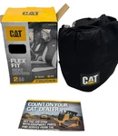 Nib Caterpillar 2-PCS Flex Fit Seat Covers For Trucks Heavy Duty CASC-2274-GR. Fixed Price $44.99.