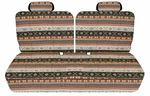 Aztec Bench Seat Covers Orange Blk Fit 1980 Chevy El Camino 50/50 Top,solid. Fixed Price $89.99.