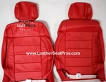 Leather Seat Covers For 07-12 Jeep Wrangler 4 Door Salsa Red Black Stitching. Fixed Price $956.98.
