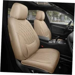 Freesoo Car Cover Full Set - Faux Nappa Leather 5 Seats Beige. Fixed Price $135.43.
