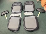 1968 Chevy Camaro Hardtop Deluxe Black Houndstooth Front Bucket Seat Covers. Fixed Price $300.00.