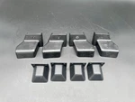 87-93 Mustang Front Seat Track Bolt Covers Complete Set Trim 1987-1993. Fixed Price $24.65.