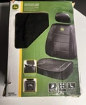 John Deere Deluxe Vinyl Sideless Seat Cover With Head Rest / Open Box New. Fixed Price $29.95.