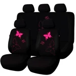 Universal Car Seat Covers Rear Split 40/60 60/40 For Women Black Butterfly Mesh. Fixed Price $41.99.