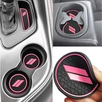 Pink Rubber Car Interior Anti-dust Mats Accessories Dodge Challenger 2015-2023. Fixed Price $12.95.