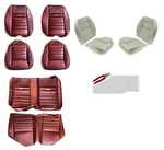 Tmi Upholstery Full Set Seats Dark Red Sport Ii Pony 65 66 Mustang Convertible. Fixed Price $1100.00.