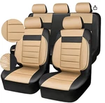 Car Pass Leather Seat Covers Full Set Universal Water Resistant 3D Foam Back Sup. Fixed Price $69.99.
