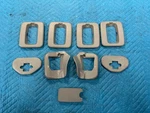 Oem Lexus LX470 3RD Row Seat Track Brackets Covers GRAY:LG10 9PC Set 2003-2007. Fixed Price $125.00.