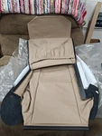 New Oe Saab 9-3 Front Upper Leather Seat Cover Turbo Logo 5316641 2001 2002. Fixed Price $450.00.
