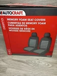 Qty Autocraft Memory Foam Seat Cover Black,jacquard,low Back, Universal AC2098. Fixed Price $29.95.