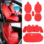 Fits 17-23 Tesla Leather Full Set Car Seat Cover Waterproof Cushion Red 12PCS. Fixed Price $109.99.