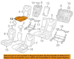 Chrysler Oem 17-18 Cherokee Rear Seat Components-cushion Cover 5YN52HL1AC. Fixed Price $322.14.