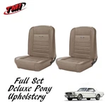 Full Set Deluxe Pony Seat Upholstery Ford Mustang Front/rear - Palomino. Fixed Price $819.71.