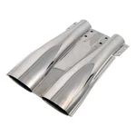 Jaguar E-type Xke Series 3 Dual Exhaust Finisher Fantail Chrome. Fixed Price $128.36.