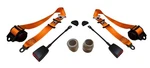 Point Orange Seat Belts Pair For Porsche 911 912 914 356. Fixed Price $151.90.