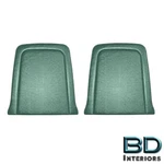 Bucket Seat Upholstered Backs Turquoise 1967 Mustang Coupe, Convertible Fastback. Fixed Price $106.57.
