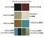 1968 Mustang Coupe Rear Seat Cover Upholstery - Any Color By Distinctive Ind.. Fixed Price $234.00.