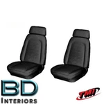 1969 Camaro Front Bucket & 48" Rear Seat Upholstery - Black Vinyl Covers. Fixed Price $661.69.