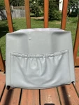 Mercedes-benz W126 89-91 300SE/SEL,420SEL,560SEL Drivers Seat Back Cover Gray. Fixed Price $48.00.