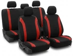 Fh Group Automoti Cosmopolitan Universal Fit Cloth Car Seat Covers Set Red/black. Fixed Price $20.00.