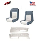 1964 - 66 Mustang Front & Rear Deluxe Pony Upholstery + Door Panels. Fixed Price $1225.99.