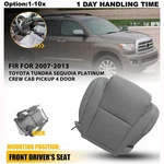 Driver Bottom Seat Leather Cover Gray For 2007-2013 Toyota Tundra Sequoia 4 Door. Fixed Price $8.99.