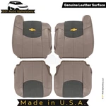 2002 For Chevrolet Avalanche Genuine Leather/cloth Front Seat Covers Med Neutral. Fixed Price $325.59.