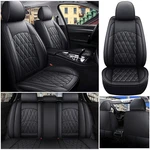 Universal 5-SEATS Auto Car Covers Pu Leather Full Set Front Rear Protectors. Fixed Price $59.06.