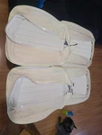 1969 Camaro Pui White Deluxe Front Bucket Seat Covers & Rear Bench. Fixed Price $650.00.