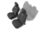 Rough Country 91030 Black Front Seat Covers For 16-23 Toyota Tacoma Double Cab. Fixed Price $122.59.