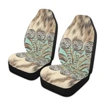 Western Car Seat Covers Set Of 2,RUSTIC Brown Beige Country Cowboy Teal. Fixed Price $44.20.
