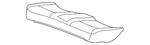 Genuine Gm Light Titanium Rear Seat Cushion Cover 15293269. Fixed Price $143.56.