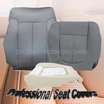 Driver Top & Bottom Leather Seat Cover Foam Cushion 2009-14 Ford F150 Gray. Fixed Price $149.49.
