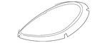 Genuine Porsche Headlight Seal 95B-941-323-K. Fixed Price $78.56.