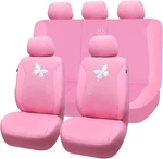 Flying Banner Butterfly Car Seat Covers Full Set Fashion Rear Bench Pink * Open. Fixed Price $37.99.