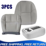 Bottom & Top Leather Seat Cover Jump Gray For 2007-2014 Chevy Silverado. Fixed Price $74.39.
