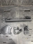 23-25 Ford F-250 Lariat Black Front Right Cover Seat Rail Trim Plastics. Fixed Price $84.94.