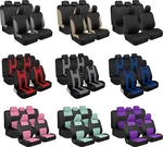 Beige Blue Red Charcoal Gray Mint Purple Pink Black Full Set Car Seat Covers. Fixed Price $33.99.