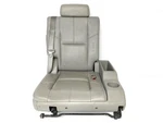 Right Passenger Side 3RD Row Seat Gray Leather Fits 2007-2014 Gmc Yukon 77421. Fixed Price $275.99.