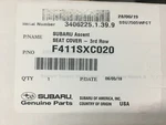 2019-2026 Subaru Ascent 3RD Row Bench Seat Covers F411SXC021 Genuine Oem. Fixed Price $186.65.