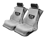 2 - Seat Armour Protector Cover/towel With Jeep Grille Logo Gray. Fixed Price $80.69.