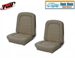 1966 Mustang Front Bucket Seat Upholstery- Pair- Parchment Made By Tmi. Fixed Price $434.04.