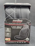 2-CUSTOM Dualogy Black W/ White Stitching-custom Fit Carseat COVERS*81-9. Fixed Price $13.40.
