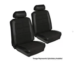 Black Front/rear Seat Upholstery 1969 Mustang Fastback Sportsroof, Made By Tmi. Fixed Price $675.01.