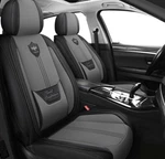 Lingvido Leather Car Covers, Breathable, Front Seat, Black-gray, 2 Pcs. Fixed Price $57.99.