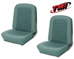 1966 Mustang Front Bucket Seat Upholstery- Pair- Turquoise Made By Tmi. Fixed Price $448.81.