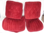 Gm Body Front 60/40 Split Bench Seat Cover Set Upper Lower Cushions Red. Fixed Price $389.99.