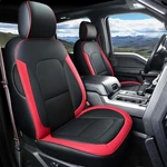 Coverado Full Set Leather Seat Covers Custom Fit Ford F-150, F-250, F-350, F-450. Fixed Price $149.95.