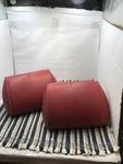 1968 1969 1970 1971 1972 Gm Chevelle Gto Buick Gs Red Bench Seat Headrests Oem. Fixed Price $160.00.